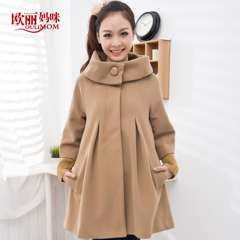 Autumn and winter maternity clothing autumn maternity outerwear cloak maternity top trench thickening