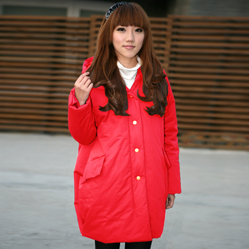 Autumn and winter maternity clothing double thermal wadded jacket thickening outerwear u232