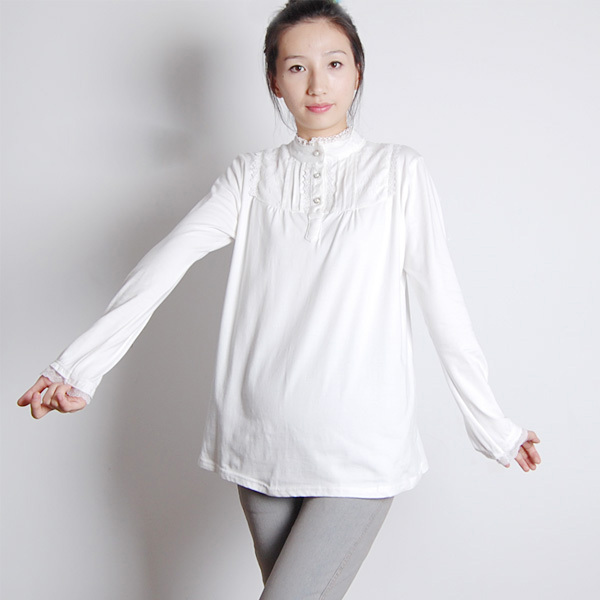 Autumn and winter maternity clothing hot-selling all-match maternity basic shirt basic 2192