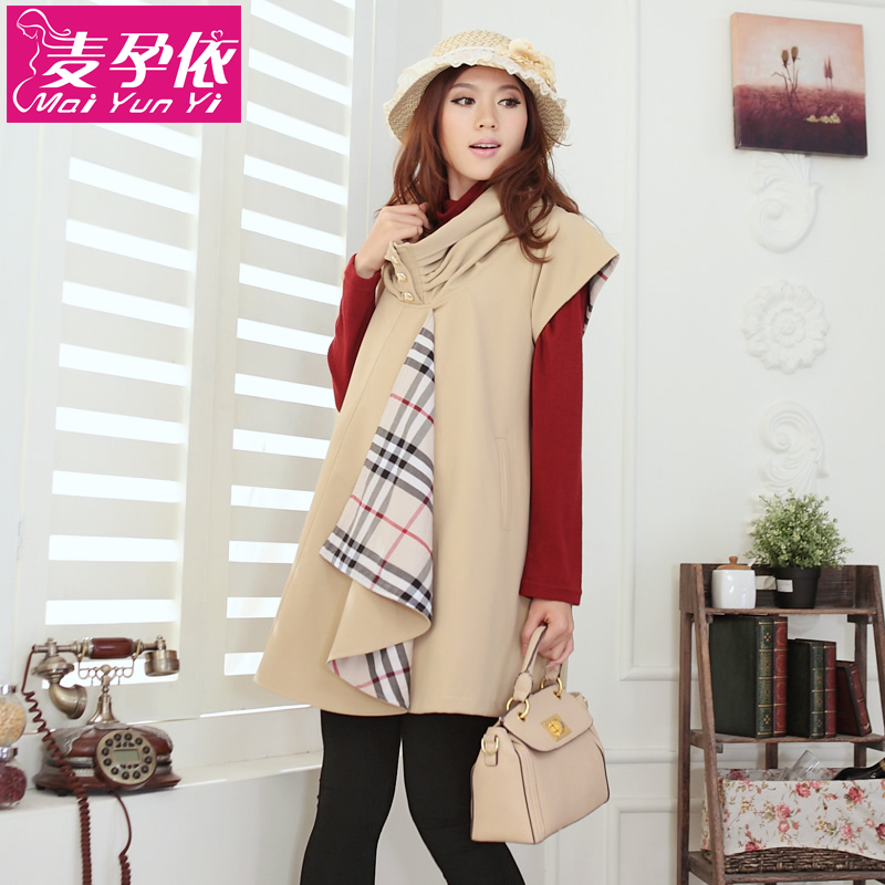 Autumn and winter maternity clothing maternity outerwear fashion autumn and winter overcoat maternity top w533