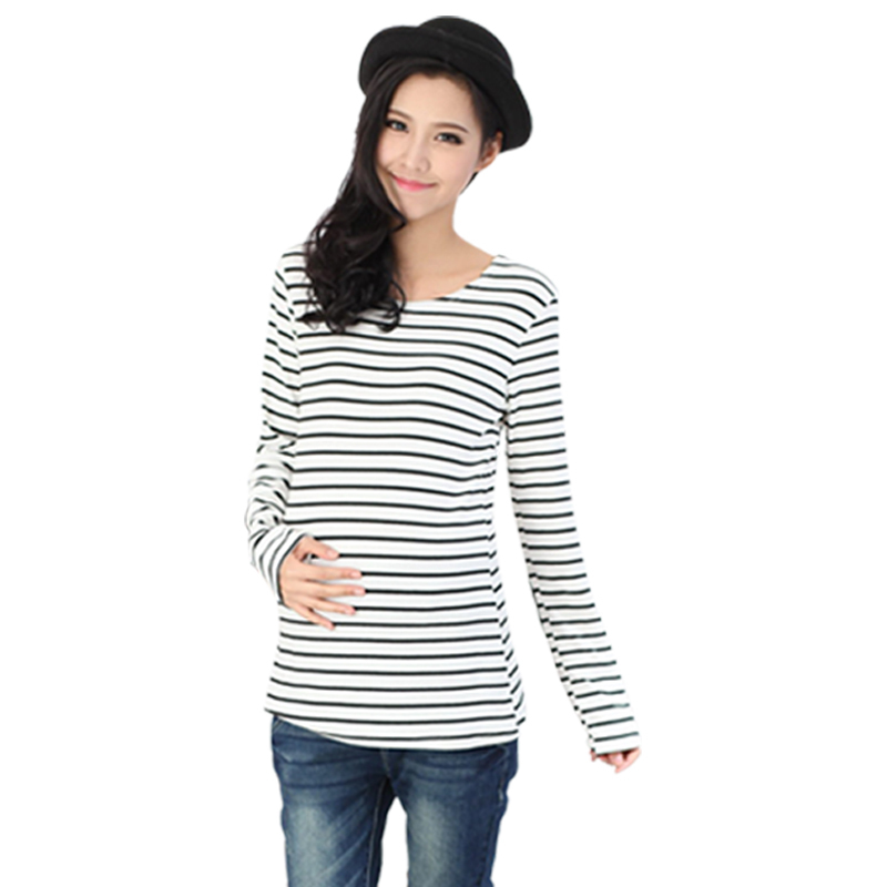 Autumn and winter maternity long-sleeve basic shirt loose maternity top