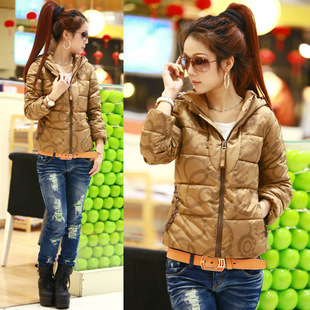 Autumn and winter plus size cotton-padded jacket female short design thick wadded jacket outerwear female winter thickening