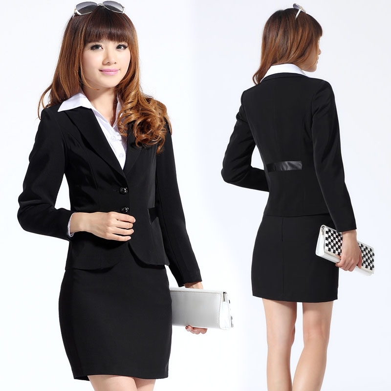 Autumn and winter professional set women's fashion ol skirt blazer work wear set work wear