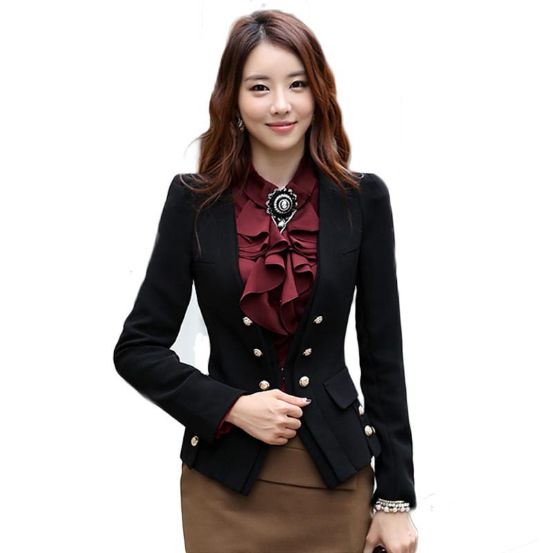 Autumn and winter slim women's one button ol gentlewomen blazer short jacket