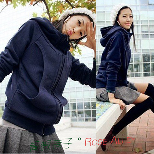 Autumn and winter thickening autumn maternity clothing with a hood maternity sweatshirt outerwear maternity top maternity