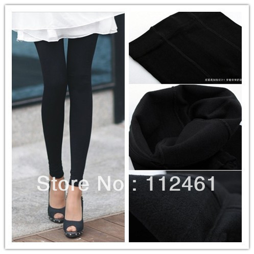 Autumn and winter thickening black thermal ankle length trousers legging modal Pantyhose Free shipping 1pc