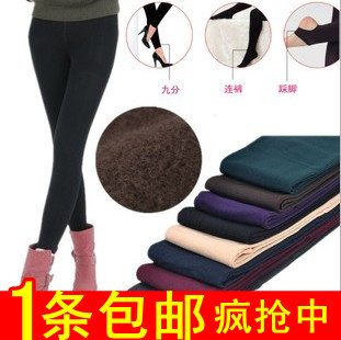 Autumn and winter thickening plus size stockings add velvet nap pantyhose pull trousers female velvet legging