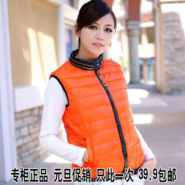 Autumn and winter vest Women basic cotton fashion wadded jacket vest female spring and autumn