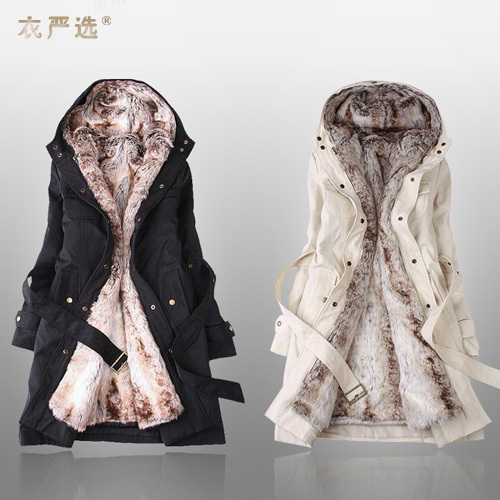 Autumn and winter women outerwear 2012 6695 slim overcoat british style winter trench female