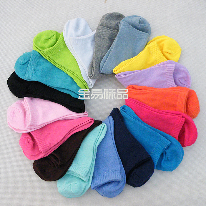 Autumn and winter women's male solid color candy color stockings a010