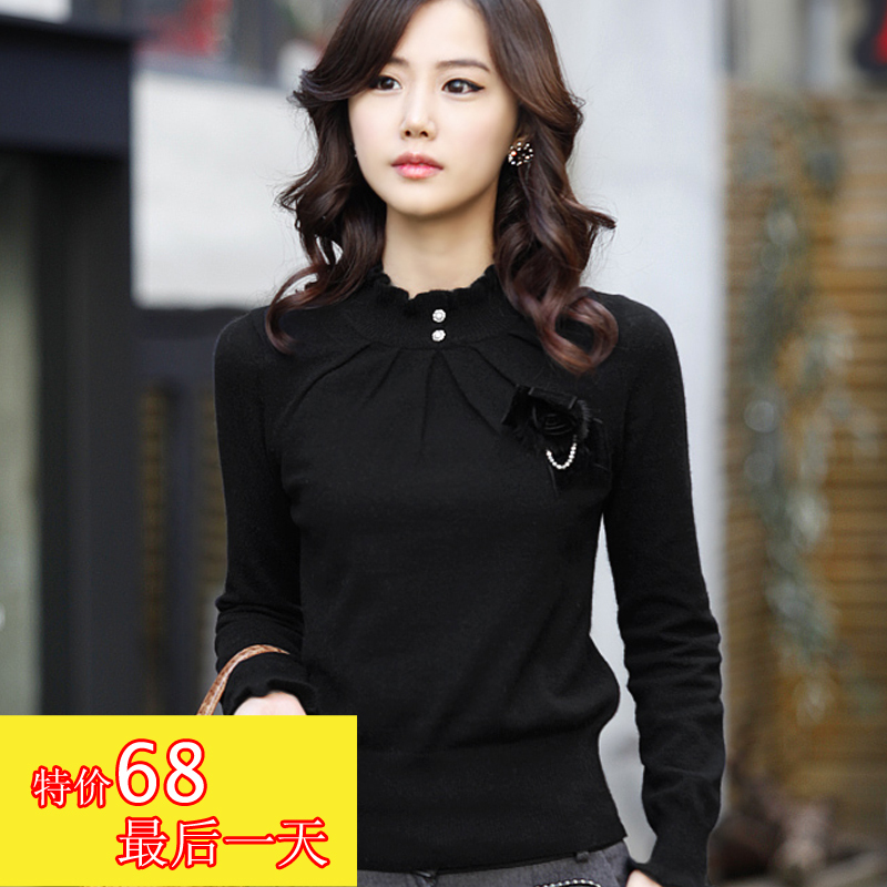 Autumn and winter women turtleneck basic shirt slim pullover sweater female sweater 2