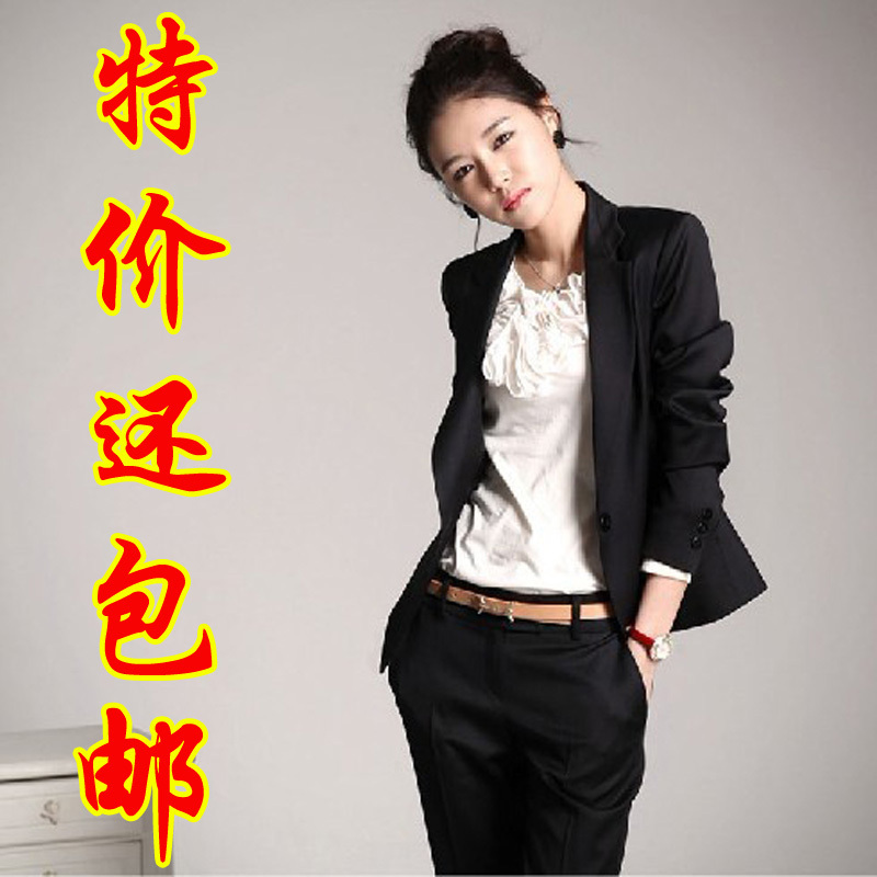 Autumn and winter work wear women's ol pants set fashion women's formal suit work wear uniform