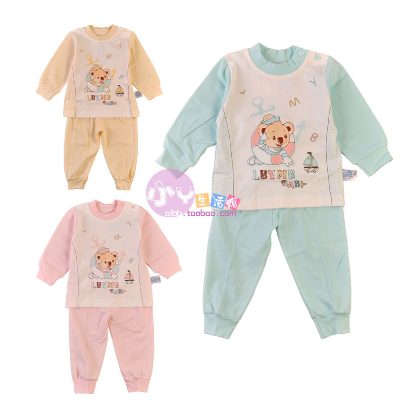 Autumn baby underwear 100% cotton set baby clothes 0439