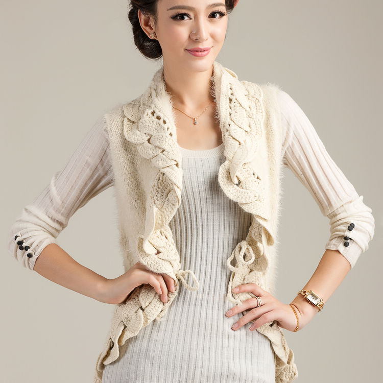 Autumn cutout handmade smarten knitting crochet cutout cardigan sweater cardigan autumn q234