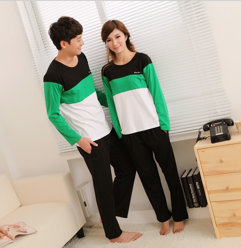 Autumn fashion personality lovers plus size sleepwear plus size plus size long-sleeve thickening set lounge