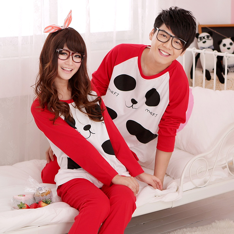 Autumn lovers sleepwear long-sleeve casual sleepwear lovers lounge lovely sleepwear 0927