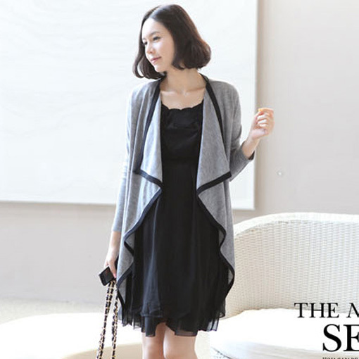 Autumn maternity clothing maternity irregular cardigan cape maternity top