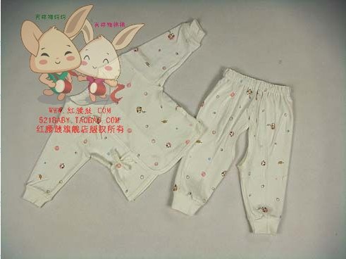 Autumn new arrival 1041 baby underwear set newborn quality underwear set