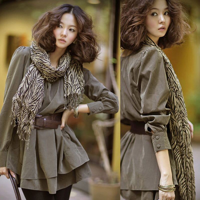 Autumn new arrival 2012 autumn and winter women ol elegant faux leather velvet casual long-sleeve autumn one-piece dress