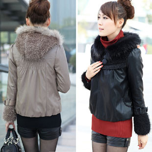 Autumn new arrival 2012 leather clothing female short design repair autumn and winter outerwear short design leather clothing