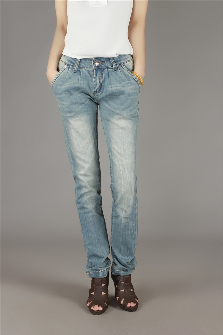 Autumn new arrival 2012 wearing white women's jeans trousers small harem pants harem pants female trousers