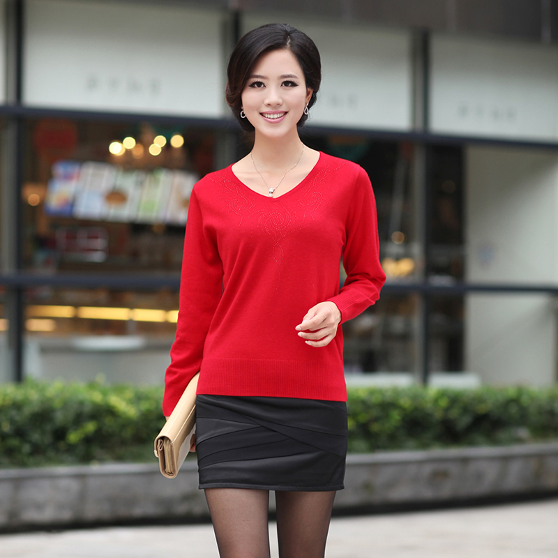 Autumn new arrival 2012 women's loose pullover sweater basic sweater female