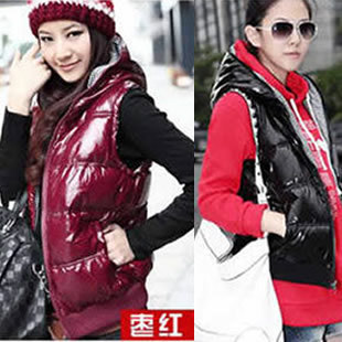 Autumn new arrival 2012 women's vest female autumn and winter fashion with a hood plus size casual cotton vest