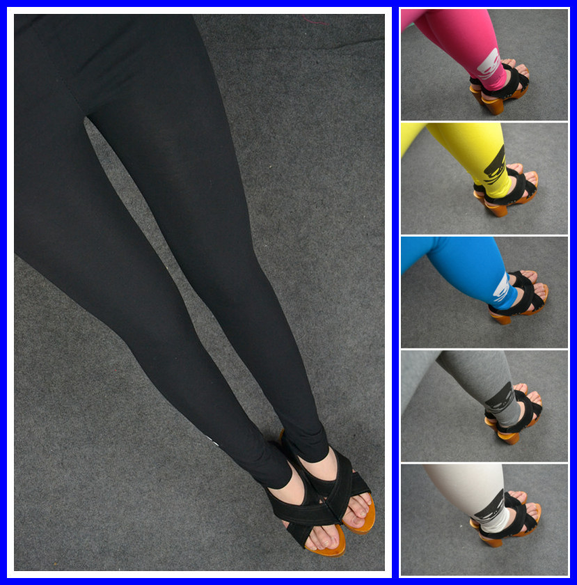 Autumn new arrival 2013 women's long johns faux leather elastic skinny pants candy color legging