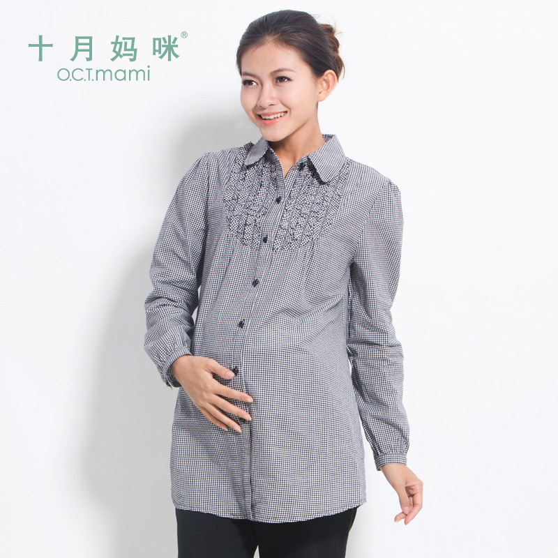 Autumn new arrival maternity clothing elegant ol maternity shirt