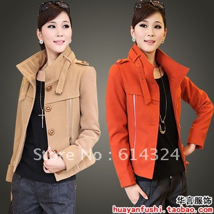 Autumn outerwear 2012 women's short jacket coat slim short design outerwear 3911