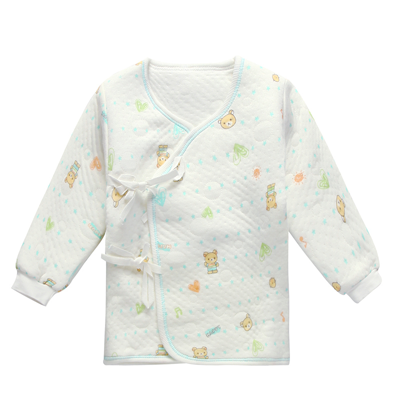 autumn/winter new baby home clothes newborn cotton warm beam port monk clothing children long-sleeved pajamas