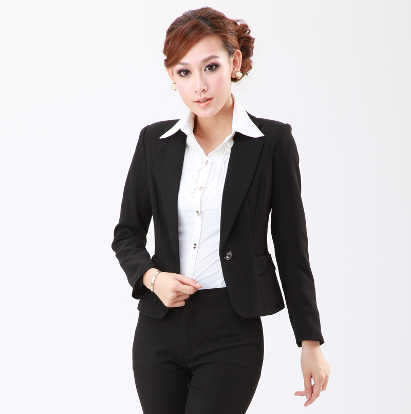 Autumn women's set ol work wear skirt women's formal work wear blazer twinset tooling