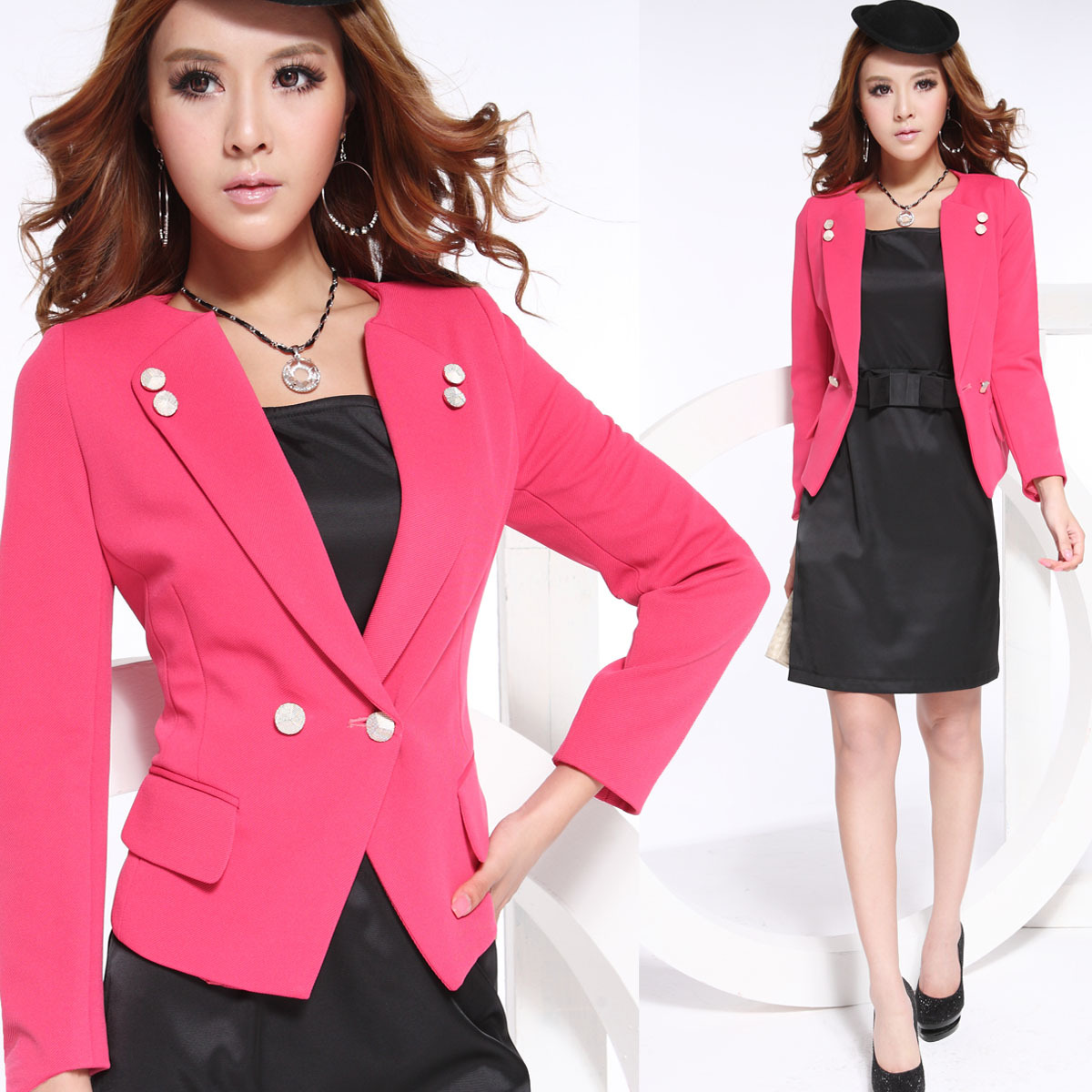 Autumn work wear professional set women's fashion clothes slim career dress set 702 Free Shipping