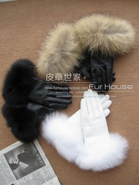 Awesome! Warm New Arrival Fashion100% genuine leather gloves