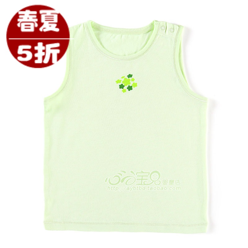 AY 2013 summer bamboo fibre baby sleeveless underwear ba807-122g baby tank