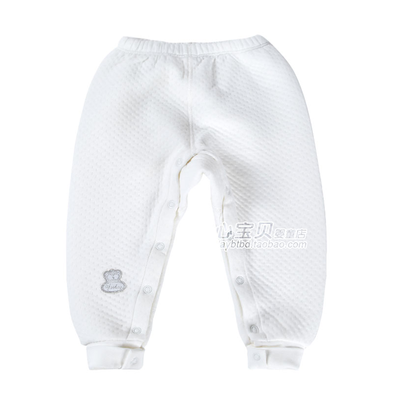 AY Autumn and winter baby thermal underwear ny600-315-1 cotton-padded thickening buckle pants trousers