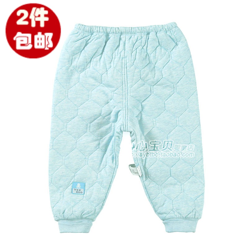 AY Autumn and winter flower yarn cotton-padded baby underwear ny612-293-3 thermal thickening pants trousers