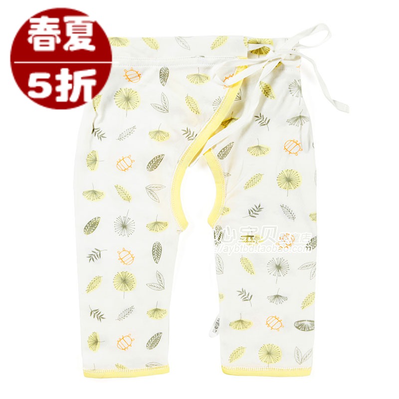 AY Rattan carpenter's 2012 spring and autumn 100% cotton baby underwear pa996-135m baby rope open-crotch pants