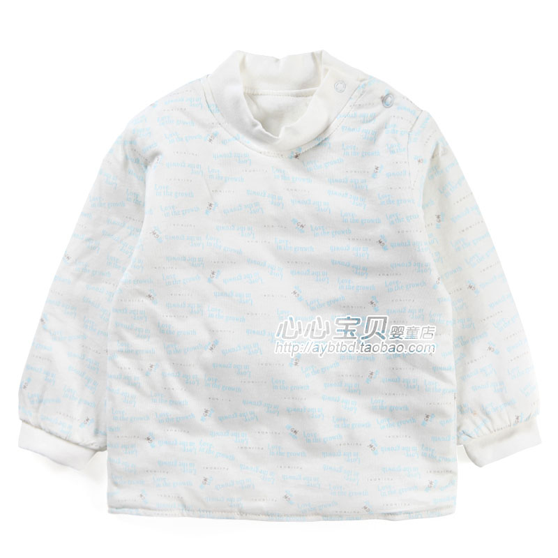 AY Rattan carpenter's autumn and winter thermal baby underwear pa886-108c cotton-padded pullover top