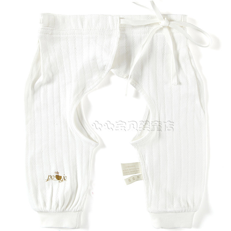 AY Spring and summer 100% cotton baby underwear ba996-96m newborn strap open-crotch pants