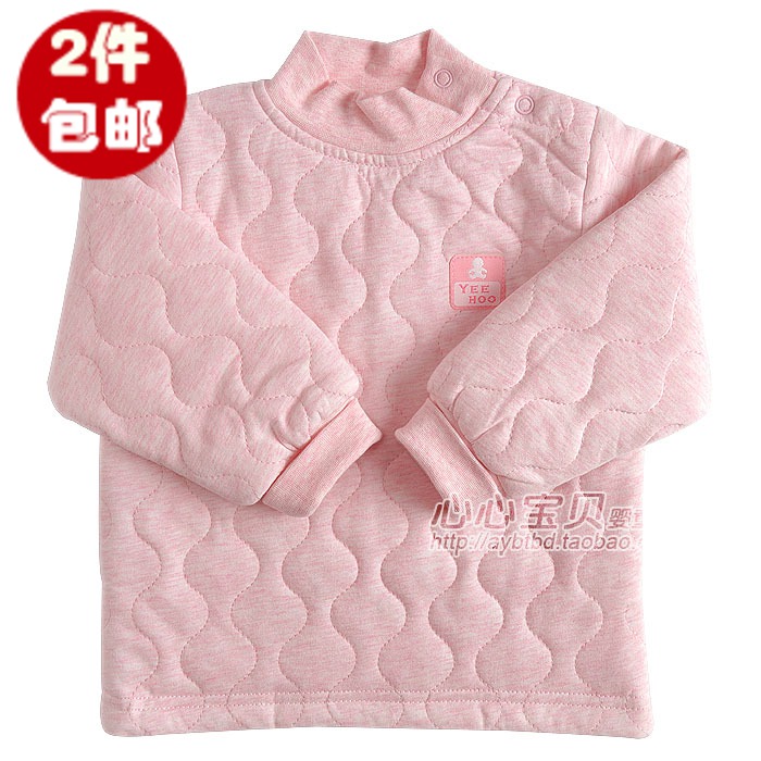 AY Winter baby underwear thickening 100% cotton ny591-293-2 baby thermal cotton-padded pullover top