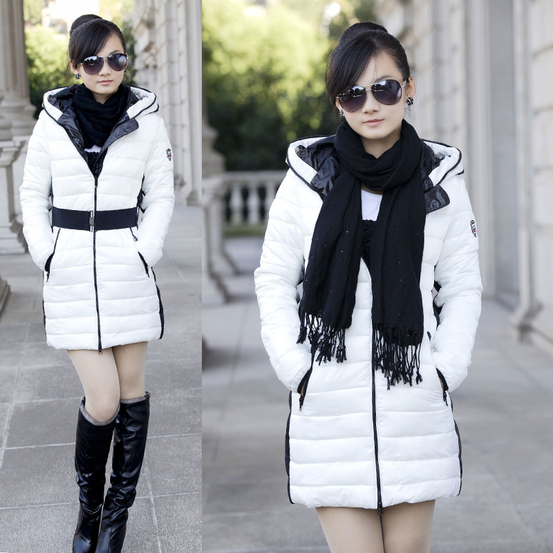 AYILIAN 2012 with a hood down coat down coat female medium-long slim