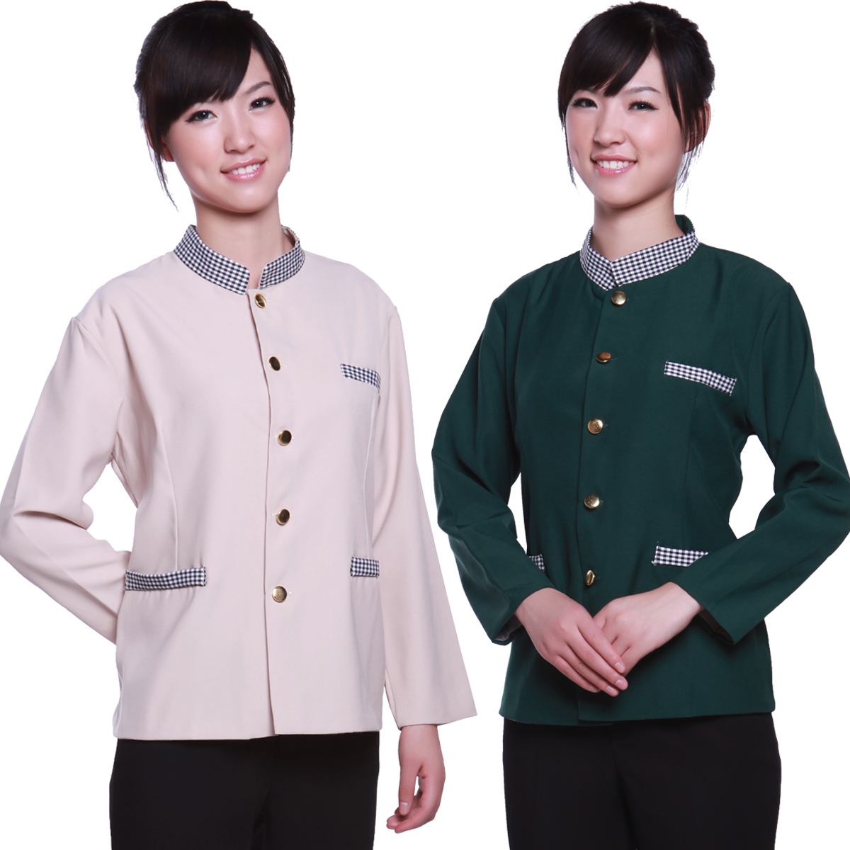 B-92 work wear autumn and winter female cleaning service long-sleeve work wear cleaning uniforms