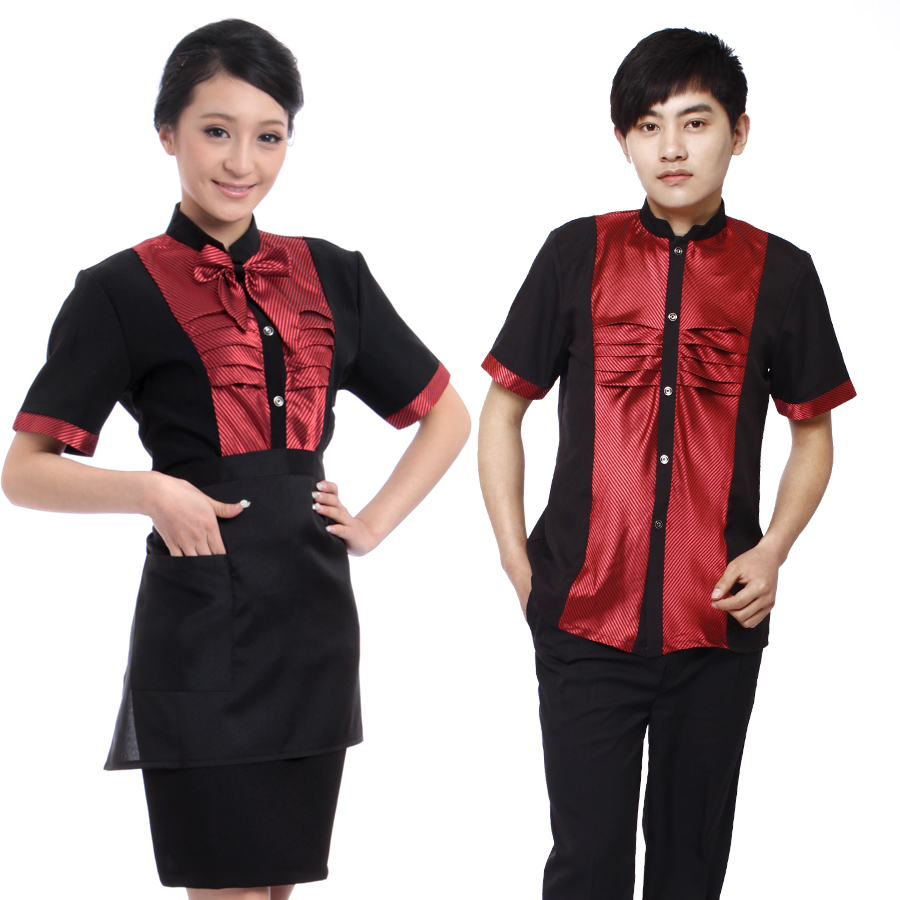 B606 work wear summer short-sleeve clothes ktv work wear