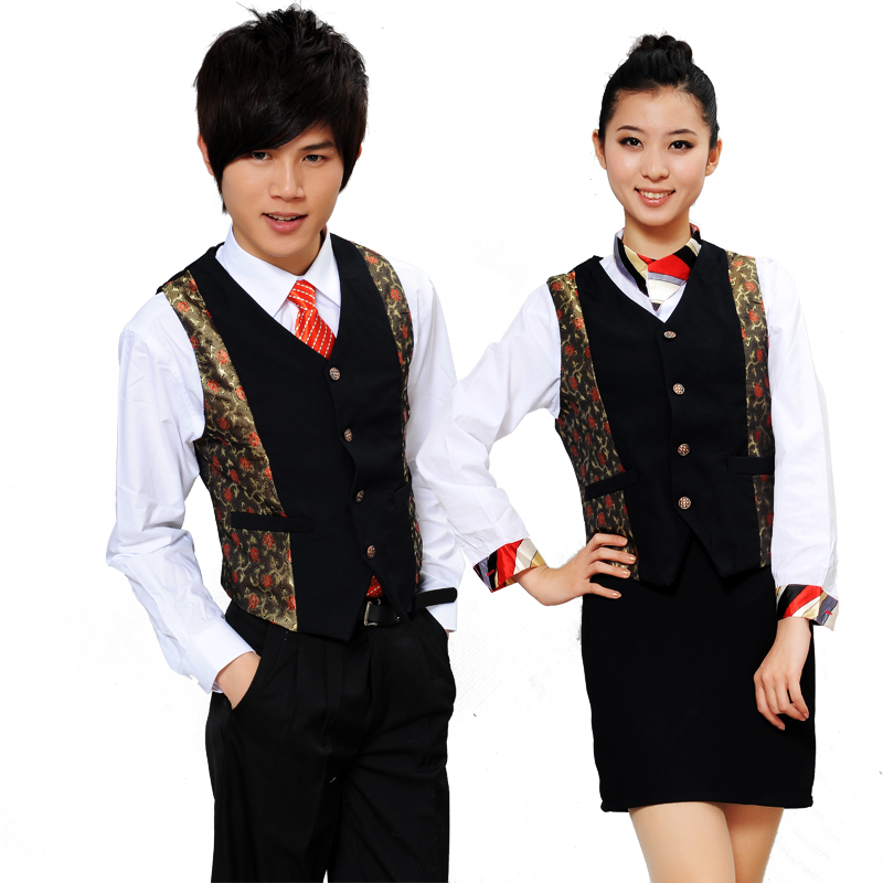 B622 work wear summer female ktv set uniform vest