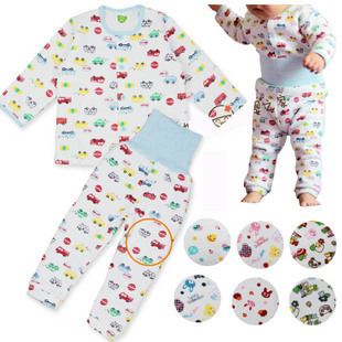 Baby 100% cotton underwear baby underwear set spring and autumn thermal underwear set