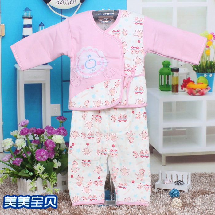 Baby bodysuits thermal underwear baby underwear baby newborn thermal underwear set thickening 9010