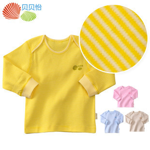 Baby clothes spring and autumn baby underwear male 100% cotton sleepwear top long johns 313