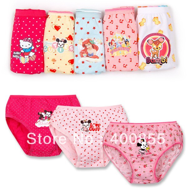 Baby girls Cartoon printed bread pants female baby cotton floral underwear,kids cotton briefs,wholesale 72pcs random delivery