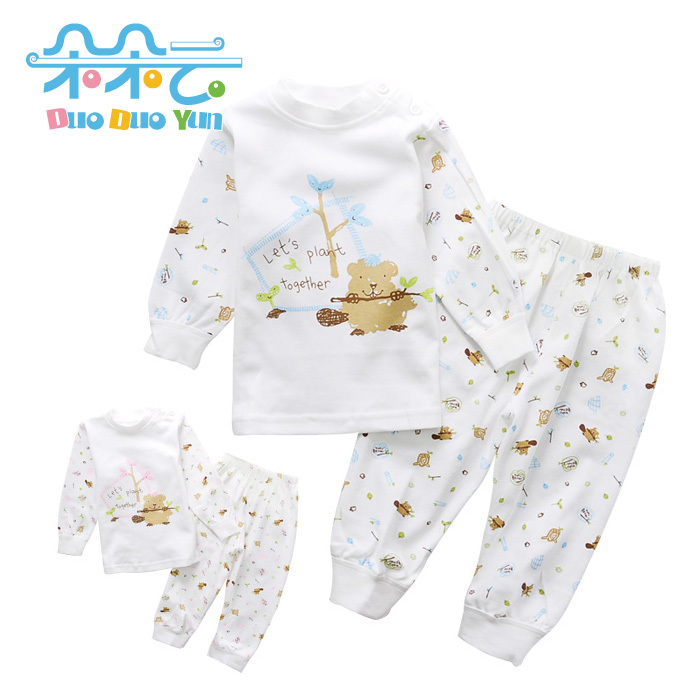 Baby newborn 100% cotton underwear set baby 100% cotton autumn and winter tt21013